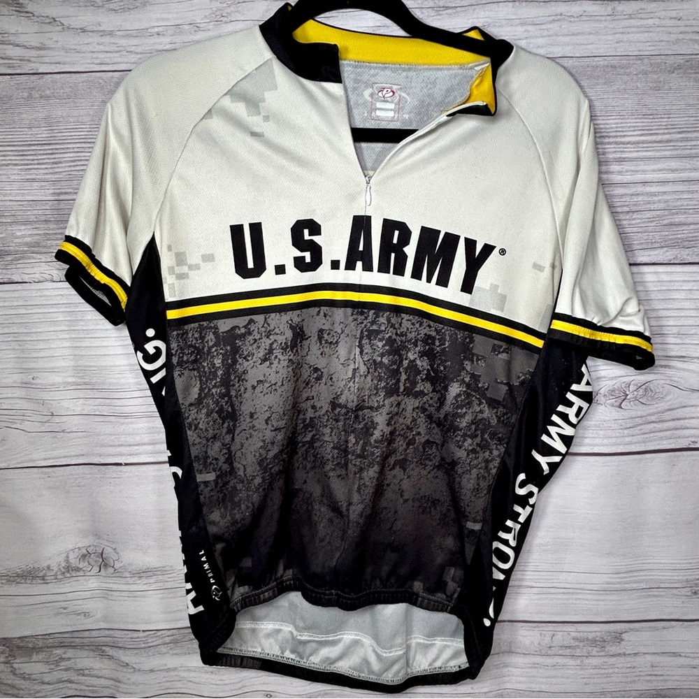 Primal Wear US Army (Medium) 3/4 Zip Up Cycling Jersey Bike